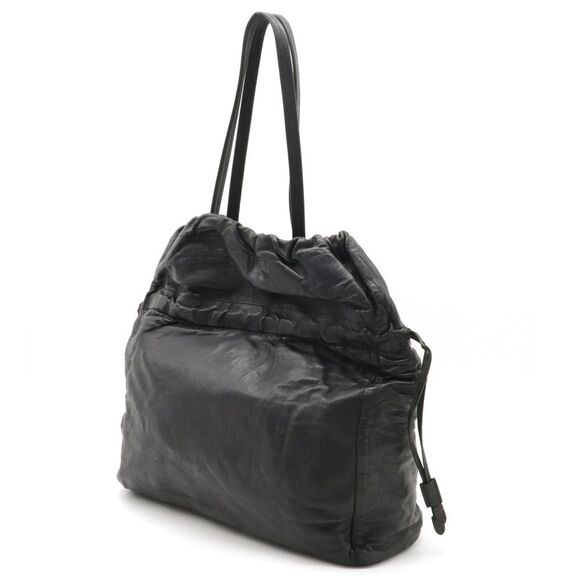 Prada Shoulder Bag Drawstring Type Tote Bag Nappa Leather Nero Black - Picture 2 of 6